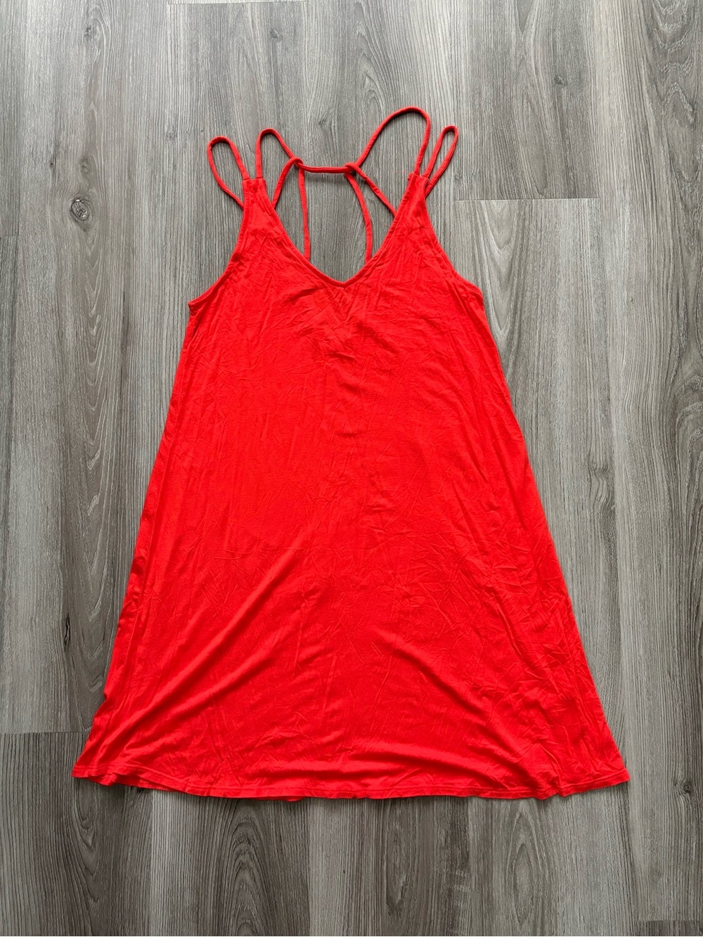 Heart Hips Bright Red Strappy Tank